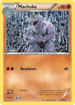 Machoke 041 - Reverse Holofoil Generations - Uncommon