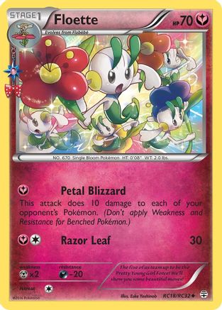 Floette RC18 - Holofoil Generations Radiant Collection - Uncommon