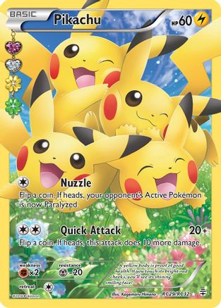 Pikachu (Full Art) RC29 - Holofoil Generations Radiant Collection - Ultra Rare