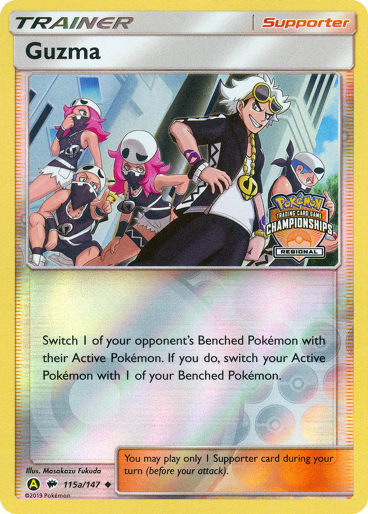 Guzma 115a - Reverse Holofoil Burning Shadows - Uncommon