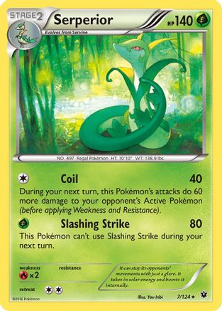 Serperior 007 XY Fates Collide - Rare