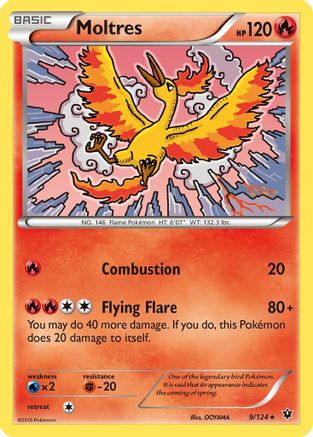 Moltres 009 XY Fates Collide - Rare