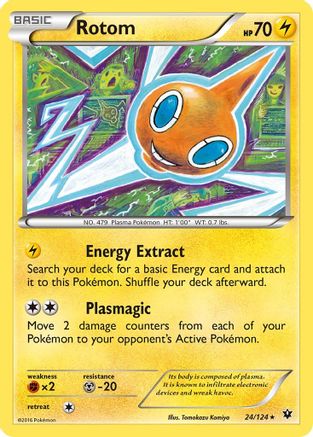 Rotom 024 XY Fates Collide - Rare