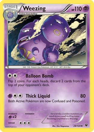 Weezing 028 XY Fates Collide - Uncommon