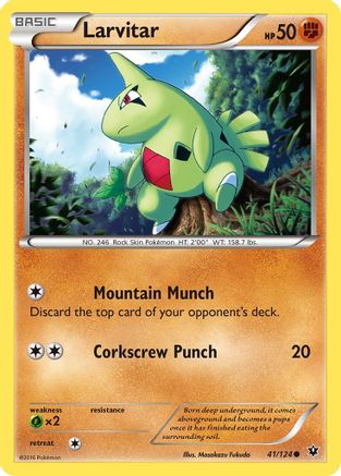 Larvitar (41) (41) 041 XY Fates Collide - Common