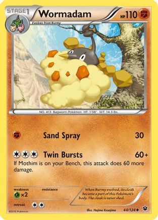 Wormadam (44) - Reverse Holofoil XY Fates Collide - Uncommon