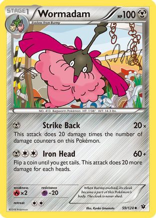 Wormadam (59) - Reverse Holofoil XY Fates Collide - Uncommon