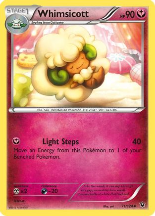 Whimsicott 071 - Reverse Holofoil XY Fates Collide - Uncommon