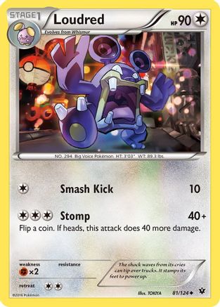 Loudred 081 XY Fates Collide - Uncommon