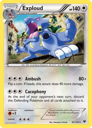 Exploud - Reverse Holofoil XY Fates Collide - Rare