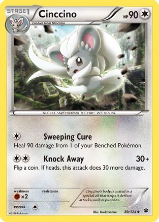 Cinccino (89) (89) 089 - Reverse Holofoil XY Fates Collide - Uncommon