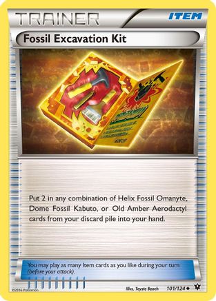 Fossil Excavation Kit/124 XY Fates Collide - Uncommon