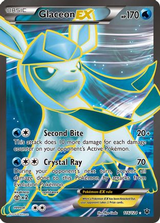 Glaceon EX (Full Art) 116 - Holofoil XY Fates Collide - Ultra Rare