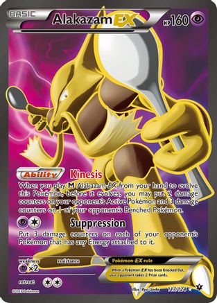 Alakazam EX (Full Art) 117 - Holofoil XY Fates Collide - Ultra Rare