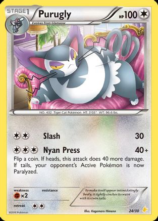 Purugly (24) XY Trainer Kit Pikachu Libre & Suicune - Common