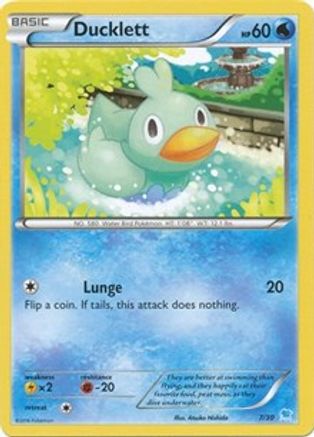 Ducklett (24) XY Trainer Kit Pikachu Libre & Suicune - Common