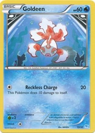 Goldeen (13) XY Trainer Kit Pikachu Libre & Suicune - Common