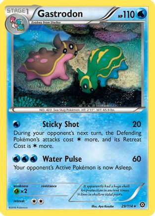 Gastrodon 029 XY Steam Siege - Rare