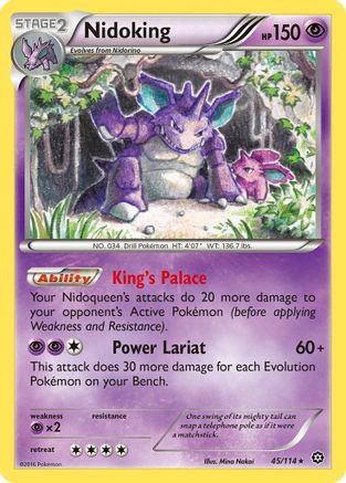 Nidoking 045 XY Steam Siege - Rare
