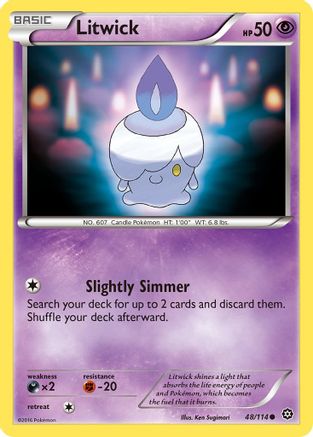 Litwick 048 - Reverse Holofoil XY Steam Siege - Common