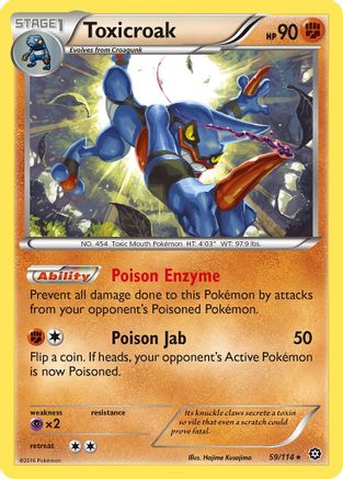 Toxicroak/114 XY Steam Siege - Rare