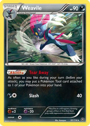 Weavile 061 XY Steam Siege - Rare