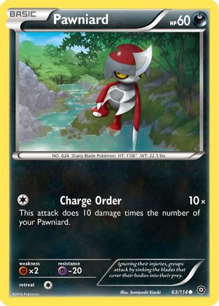 Pawniard 063/114 - Reverse Holofoil XY Steam Siege - Common