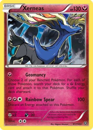 Xerneas 081 - Reverse Holofoil XY Steam Siege - Holo Rare