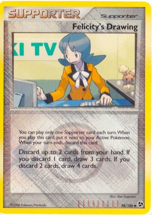 Felicity's Drawing (League Promo) 098/106 - Reverse Holofoil League & Championship Cards - Promo