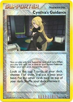 Cynthia's Guidance - 136/147 (League Promo)/147 - Reverse Holofoil League & Championship Cards - Promo