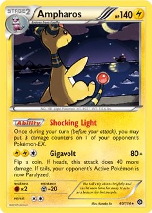 Ampharos - 40/114 (XY Steam Siege)/114 Deck Exclusives - Rare