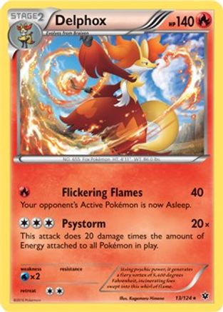 Delphox - 13/124 (XY Fates Collide)/124 Deck Exclusives - Rare