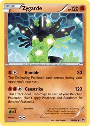 Zygarde - 53/124 (XY Fates Collide)/124 - Holofoil Deck Exclusives - Holo Rare
