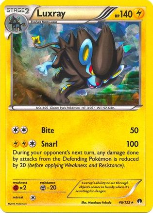Luxray - 46/122 (Cracked Ice Holo)/122 - Holofoil Deck Exclusives - Holo Rare
