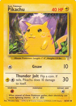 Pikachu (E3 Stamped) 058/102 Miscellaneous Cards & Products - Promo