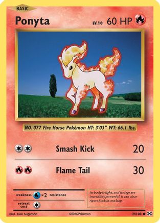 Ponyta 019 XY Evolutions - Common