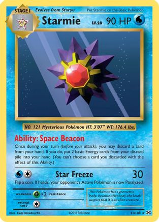 Starmie 031 XY Evolutions - Rare