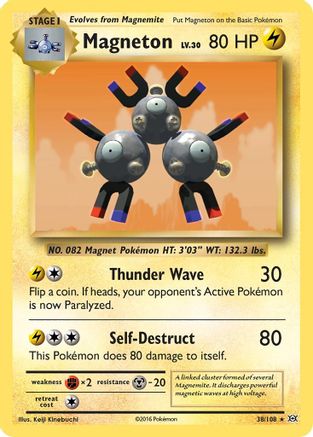 Magneton 038 - Holofoil XY Evolutions - Holo Rare