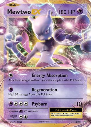 Mewtwo EX 052 - Holofoil XY Evolutions - Ultra Rare