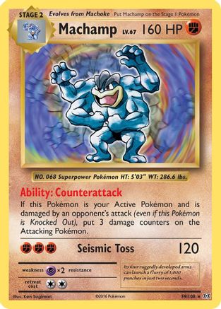 Machamp 059 - Holofoil XY Evolutions - Holo Rare