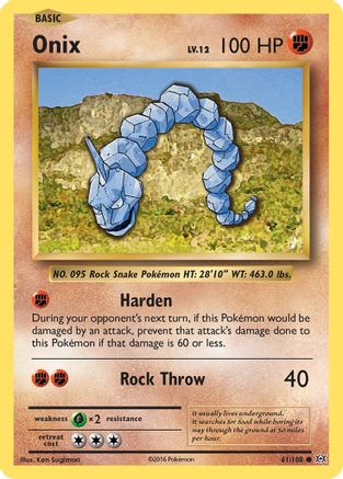 Onix 061 - Reverse Holofoil XY Evolutions - Common