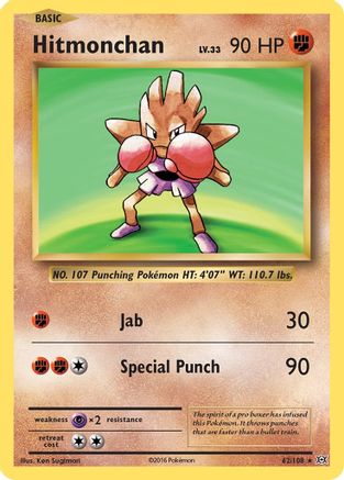 Hitmonchan 062 - Holofoil XY Evolutions - Holo Rare