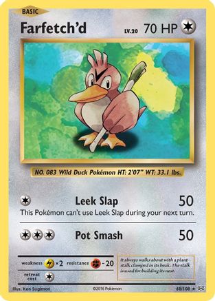 Farfetch'd 068 XY Evolutions - Rare