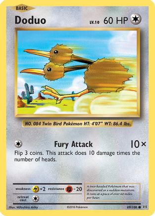 Doduo 069 XY Evolutions - Common