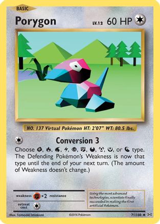 Porygon 071 XY Evolutions - Uncommon