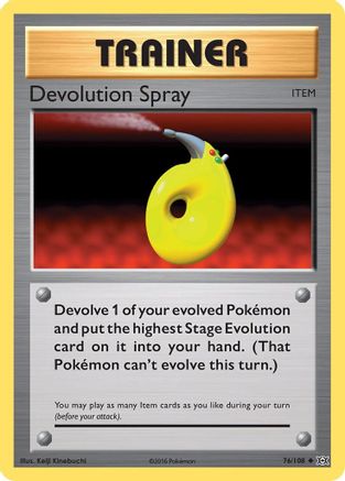 Devolution Spray 076 - Reverse Holofoil XY Evolutions - Uncommon