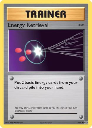 Energy Retrieval 077 - Reverse Holofoil XY Evolutions - Uncommon