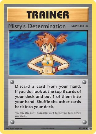 Misty's Determination 080 XY Evolutions - Uncommon