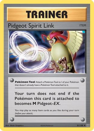 Pidgeot Spirit Link 081 XY Evolutions - Uncommon