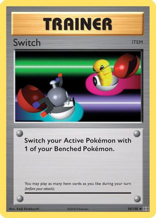 Switch 088 - Reverse Holofoil XY Evolutions - Uncommon